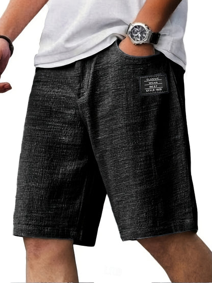 Montarello Men’s Textured Relaxed Summer Shorts