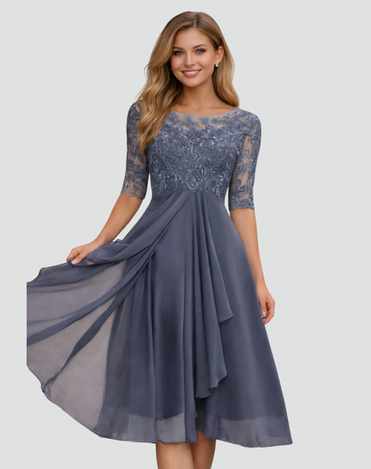 Montarello Women's Lace Midi Party Dress
