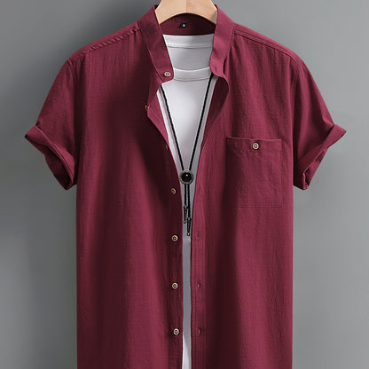 Montarello Button-Up Men's Short Sleeve Shirt