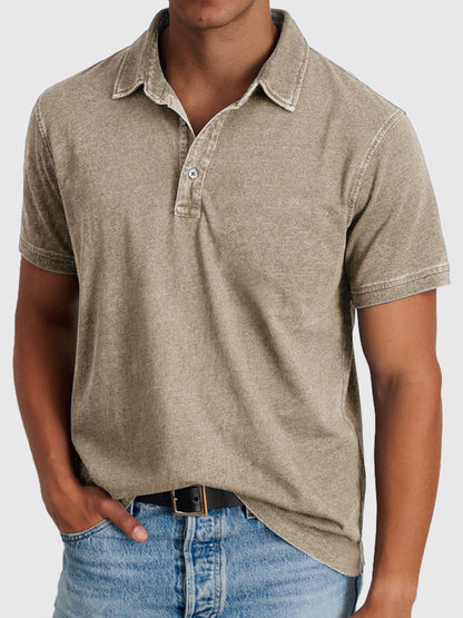 Montarello Men's Cotton Polo Shirt Short Sleeve Regular Fit
