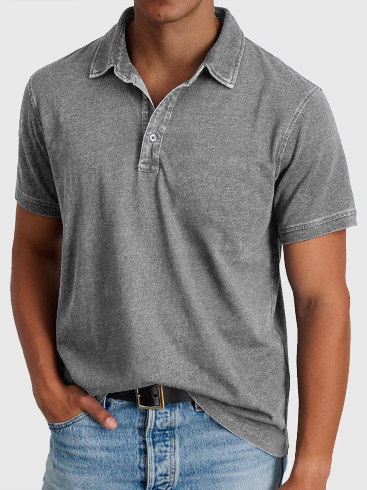 Montarello Men's Cotton Polo Shirt Short Sleeve Regular Fit