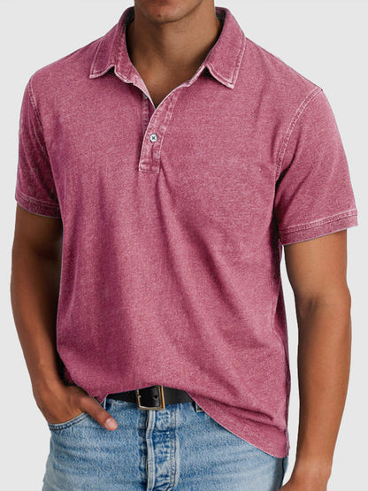 Montarello Men's Cotton Polo Shirt Short Sleeve Regular Fit
