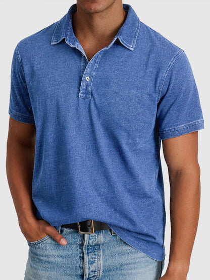 Montarello Men's Cotton Polo Shirt Short Sleeve Regular Fit