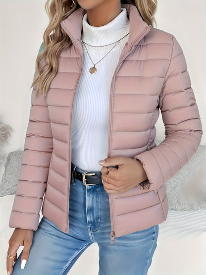 Montarello Women's Lightweight Puffer Jacket with Stand Collar