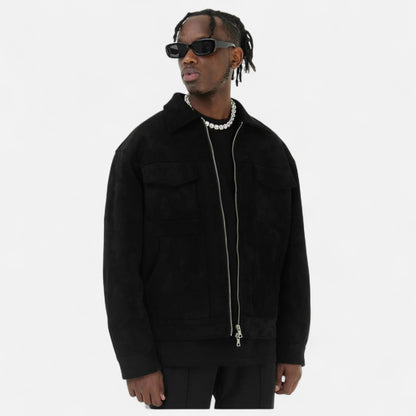 Montarello Men’s Suede Look Jacket