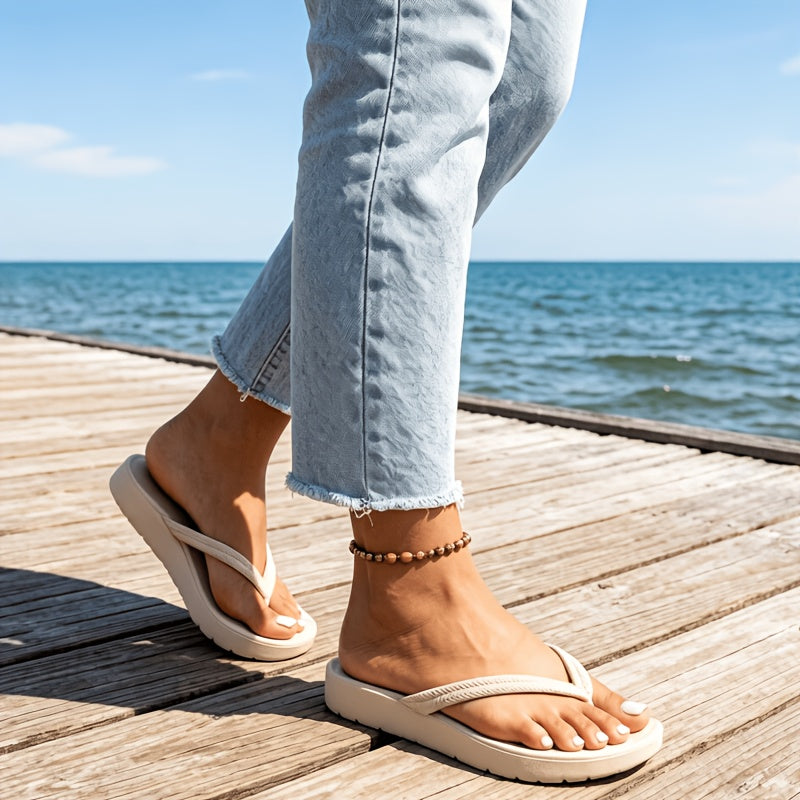 Montarello Women's Cushioned Arch Support Thong Sandals