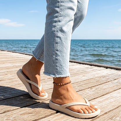 Montarello Women's Cushioned Arch Support Thong Sandals