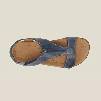 Montarello Women's T-Bar Flat Sandals Cushioned Footbed