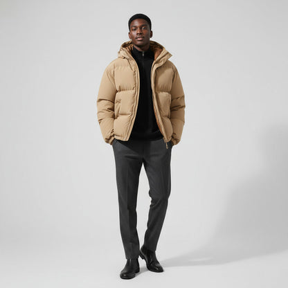 Montarello Men’s Quilted Puffer Winter Jacket