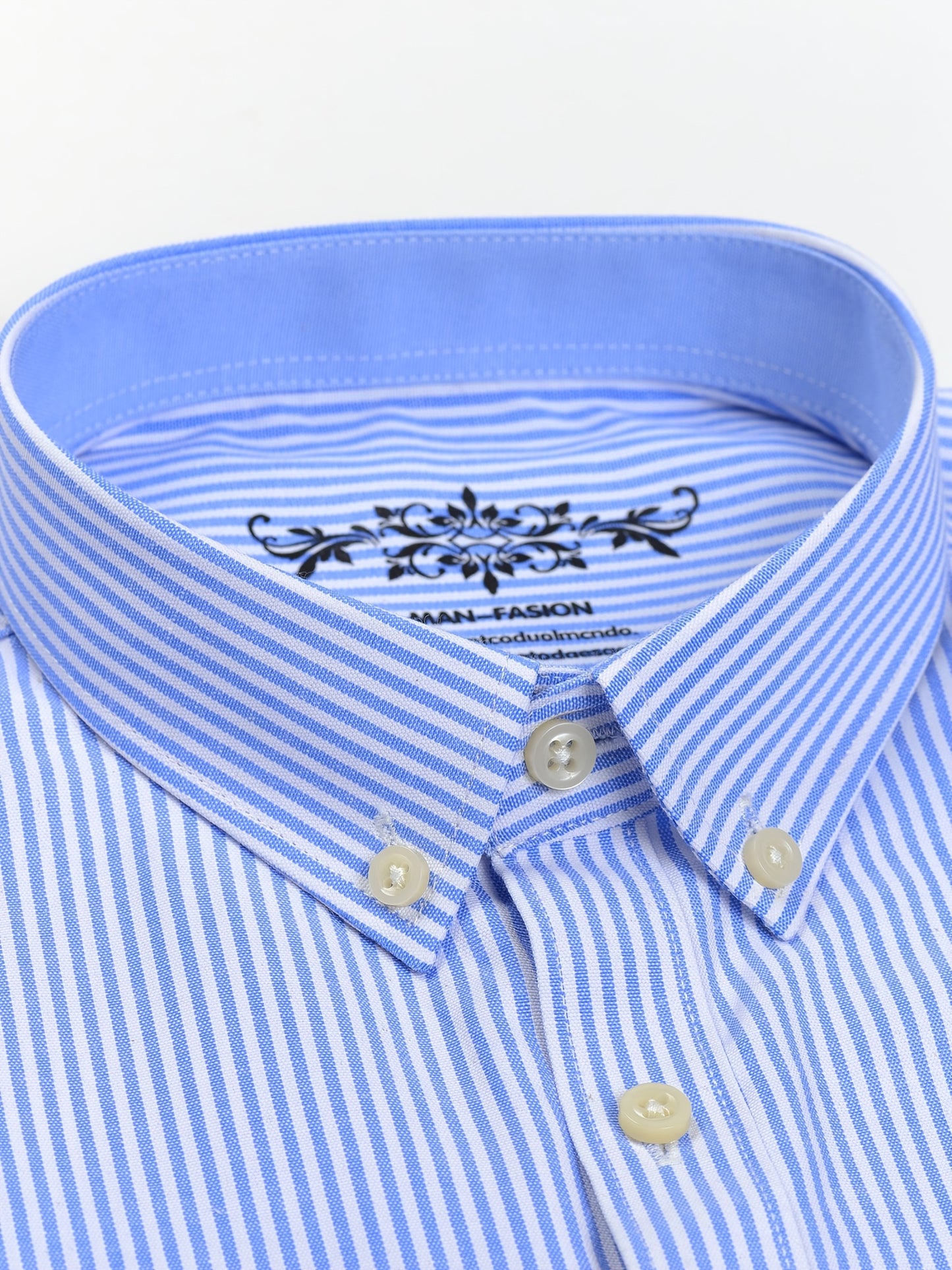 Montarello Men's Oxford Cotton Long-Sleeve Shirt