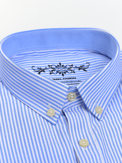 Montarello Men's Oxford Cotton Long-Sleeve Shirt