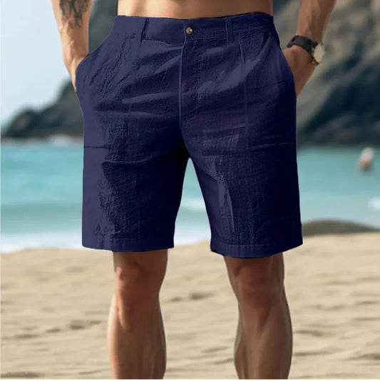 Montarello Relaxed Linen-Look Shorts Men's