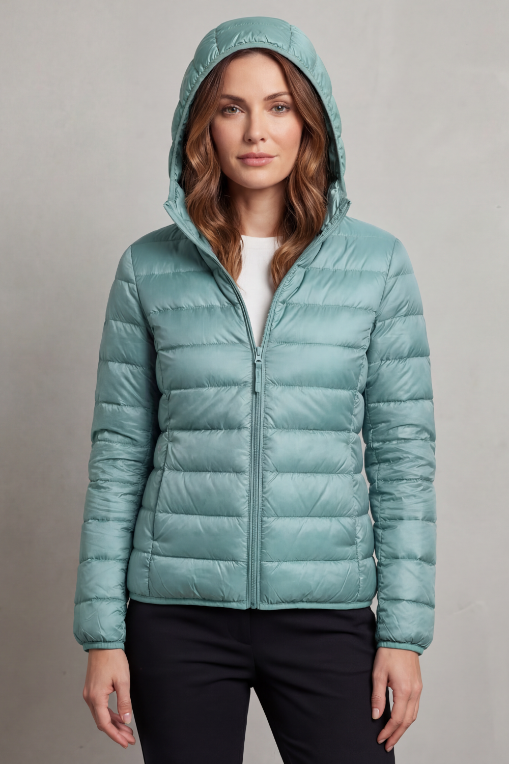 Montarello Women's Hooded Puffer Jacket – Lightweight & Packable