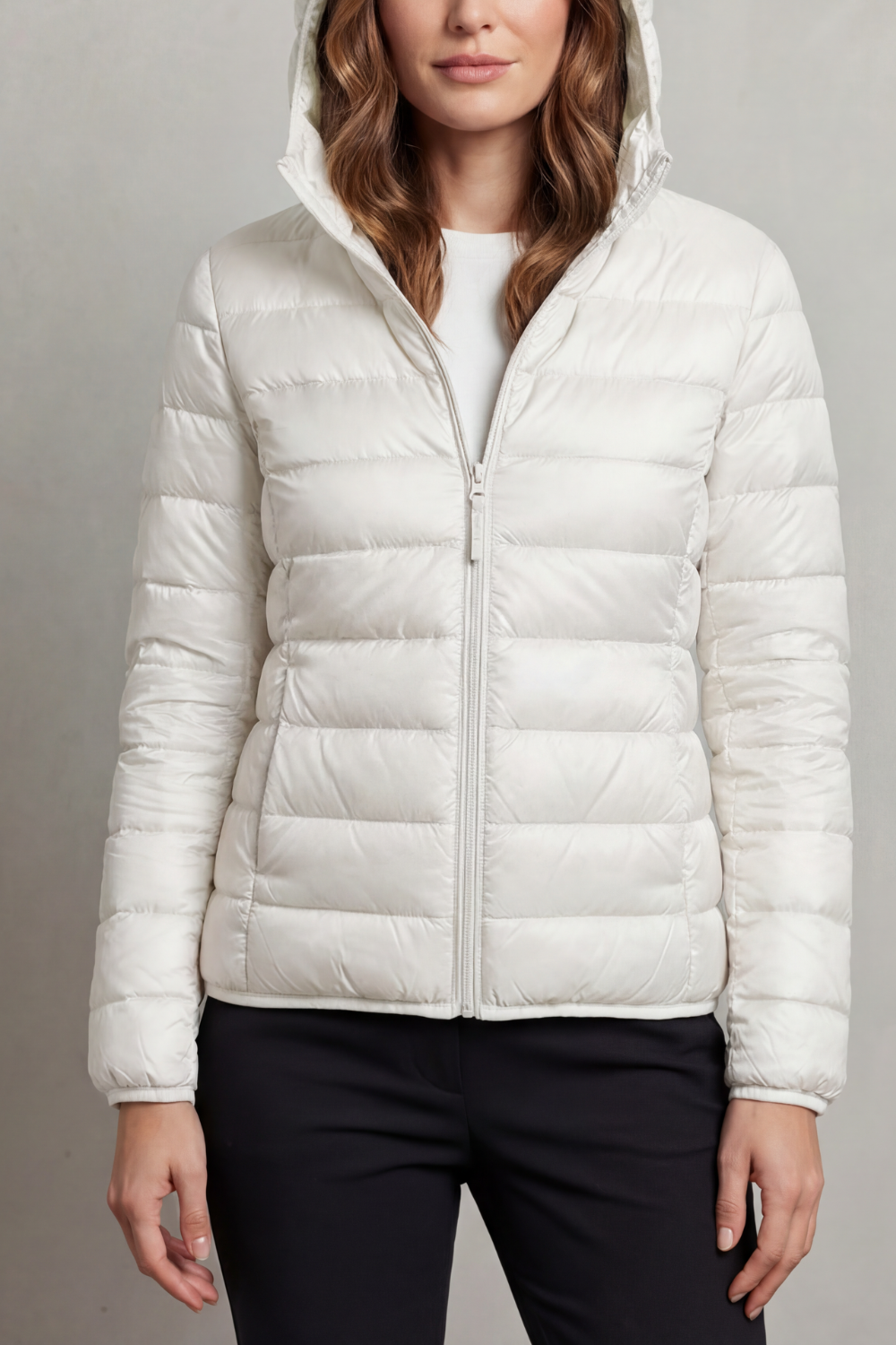 Montarello Women's Hooded Puffer Jacket – Lightweight & Packable