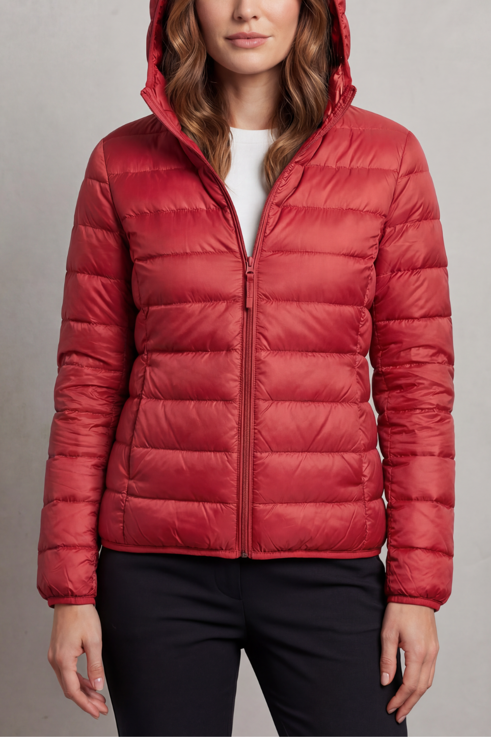 Montarello Women's Hooded Puffer Jacket – Lightweight & Packable