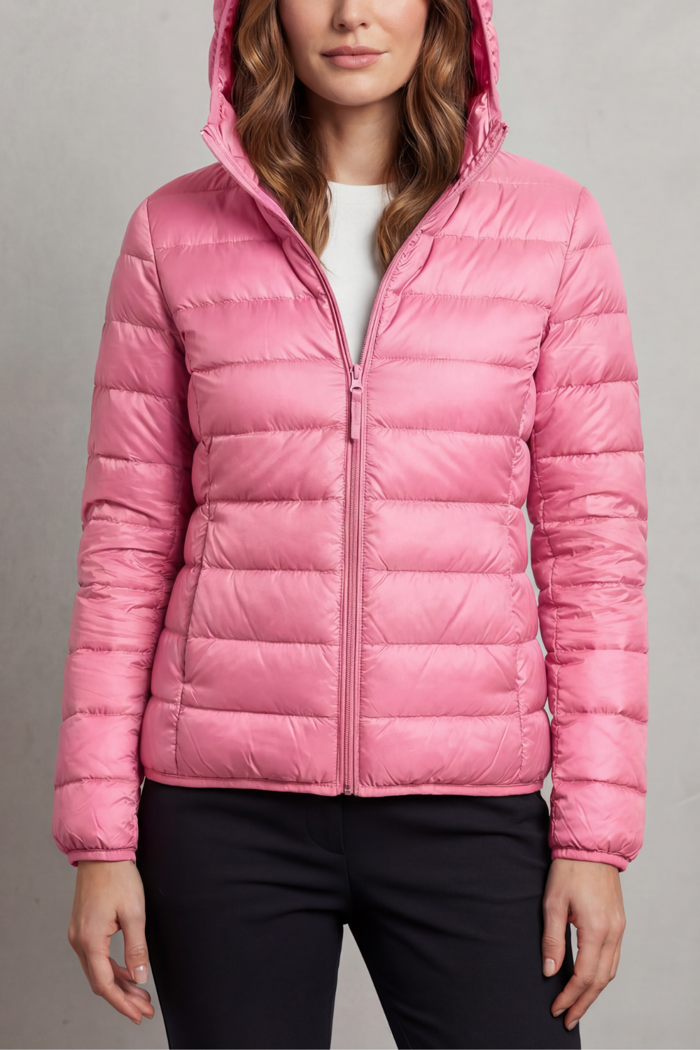 Montarello Women's Hooded Puffer Jacket – Lightweight & Packable