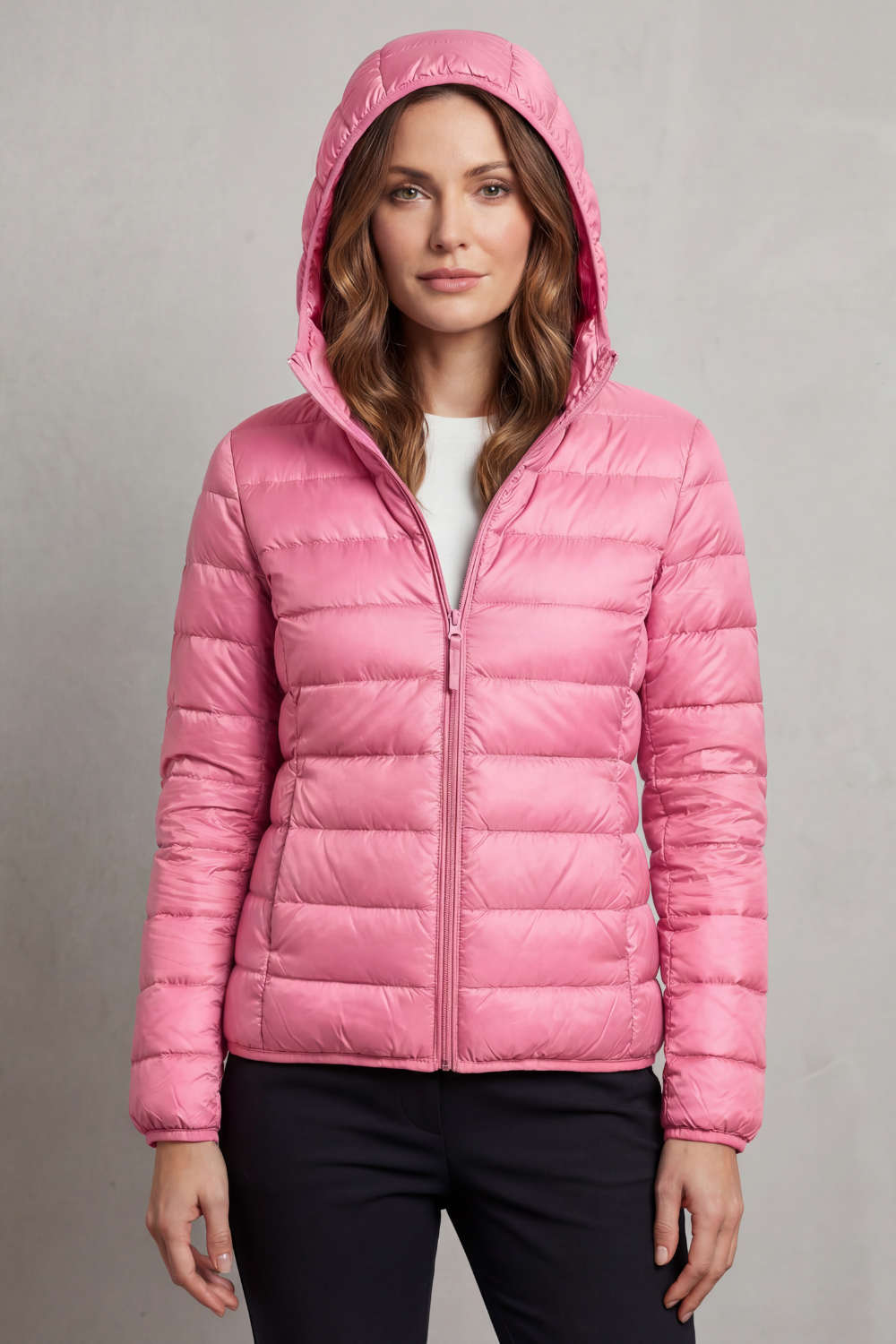 Montarello Women's Hooded Puffer Jacket – Lightweight & Packable