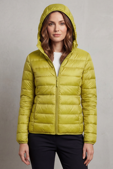 Montarello Women's Hooded Puffer Jacket – Lightweight & Packable