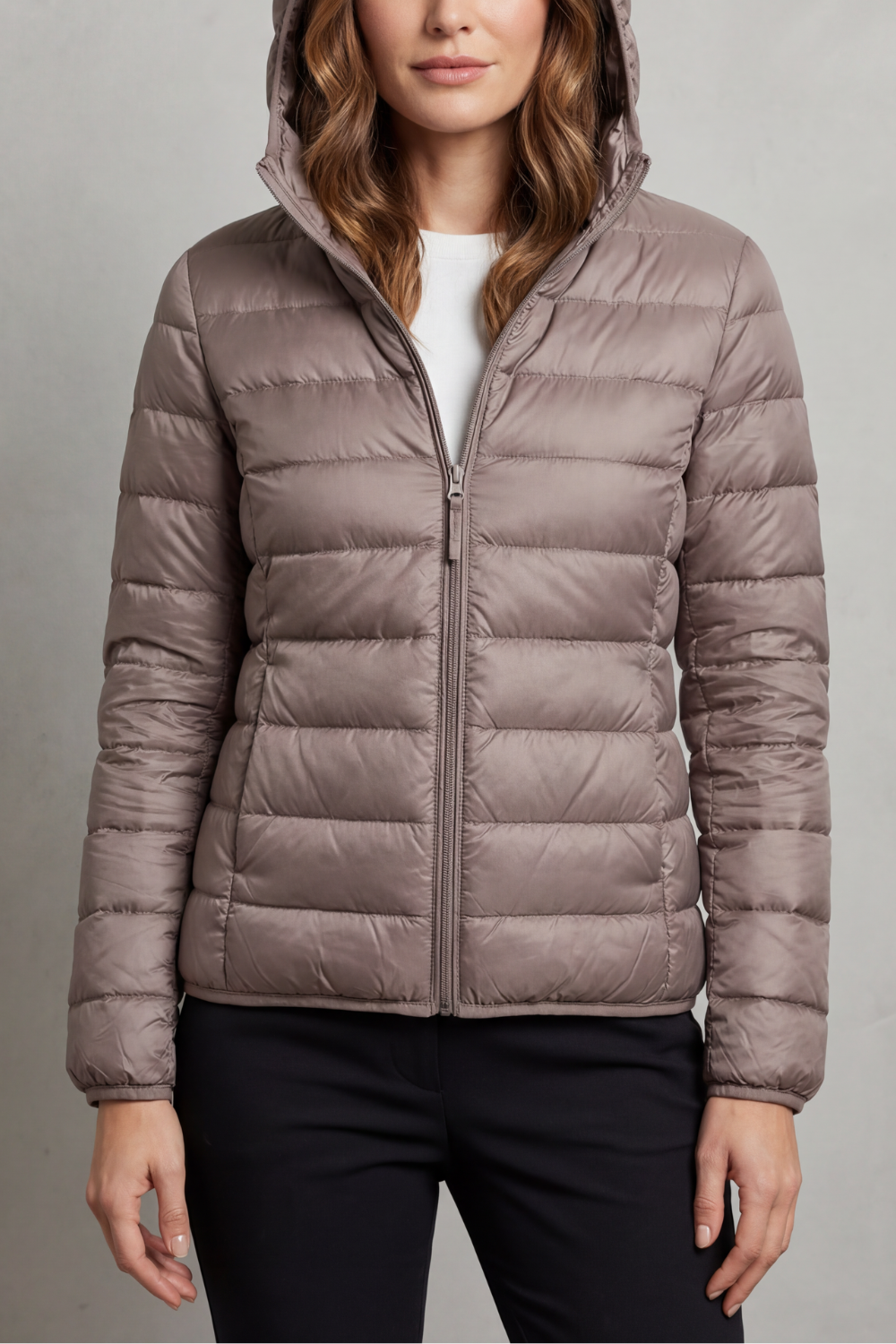 Montarello Women's Hooded Puffer Jacket – Lightweight & Packable