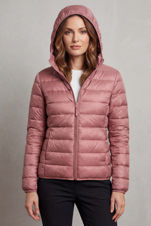 Montarello Women's Hooded Puffer Jacket – Lightweight & Packable