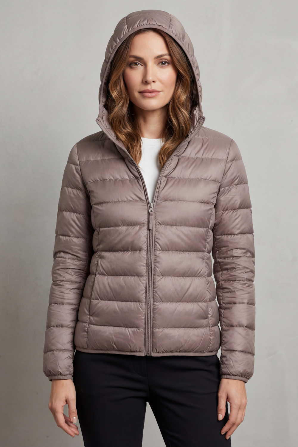 Montarello Women's Hooded Puffer Jacket – Lightweight & Packable