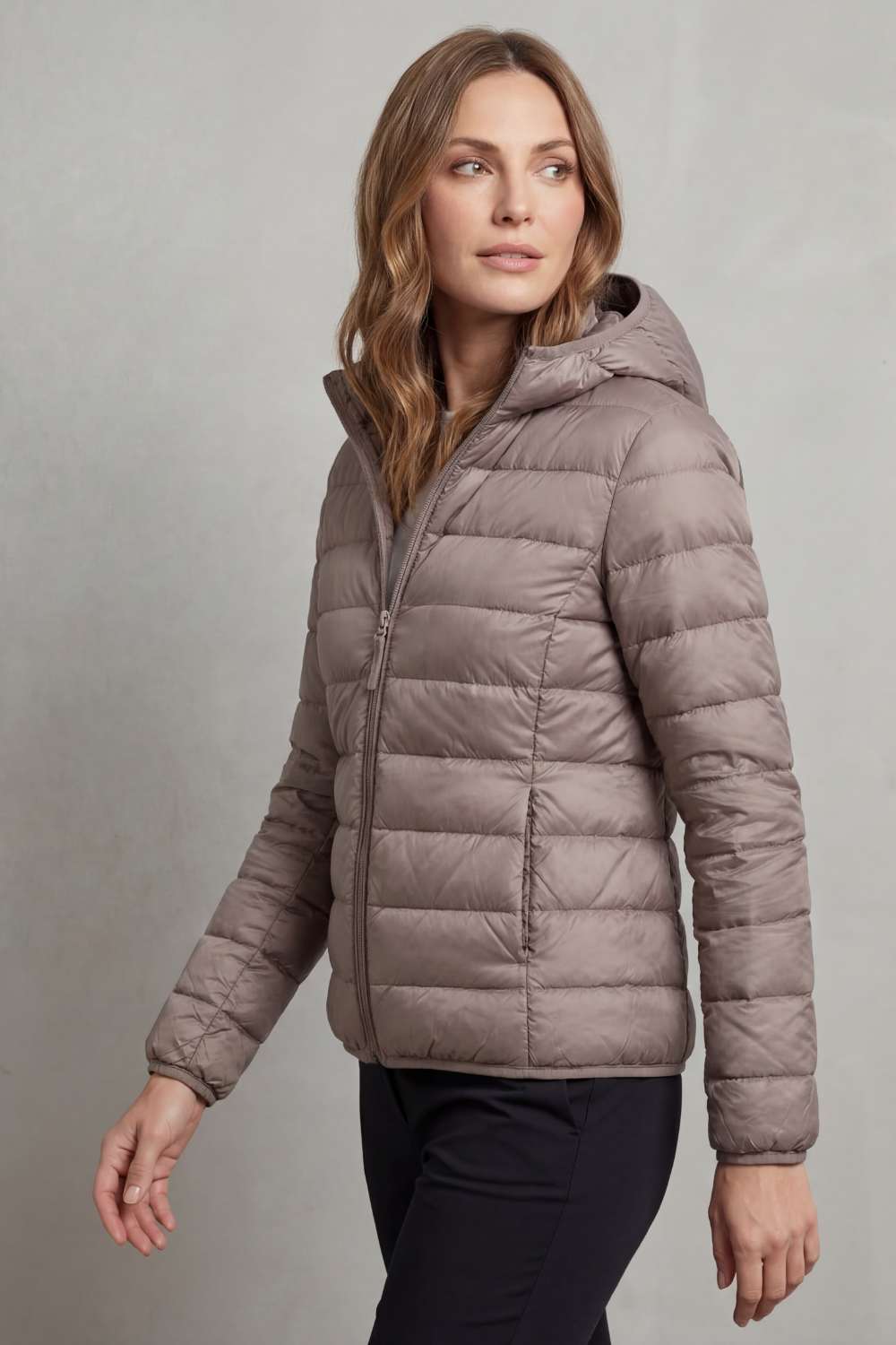 Montarello Women's Hooded Puffer Jacket – Lightweight & Packable