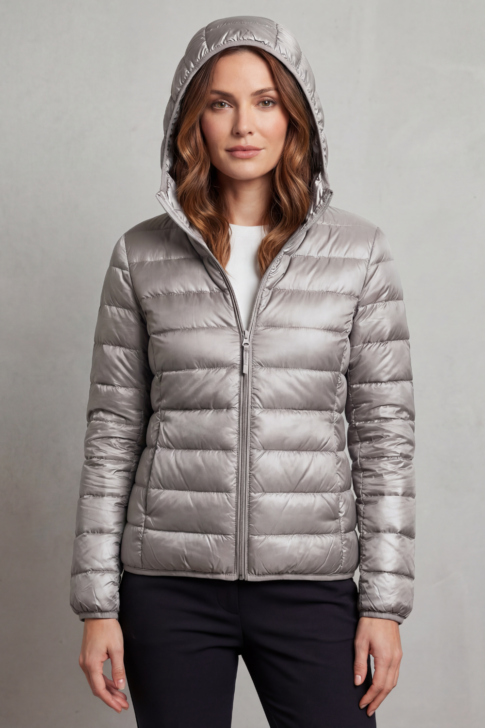 Montarello Women's Hooded Puffer Jacket – Lightweight & Packable
