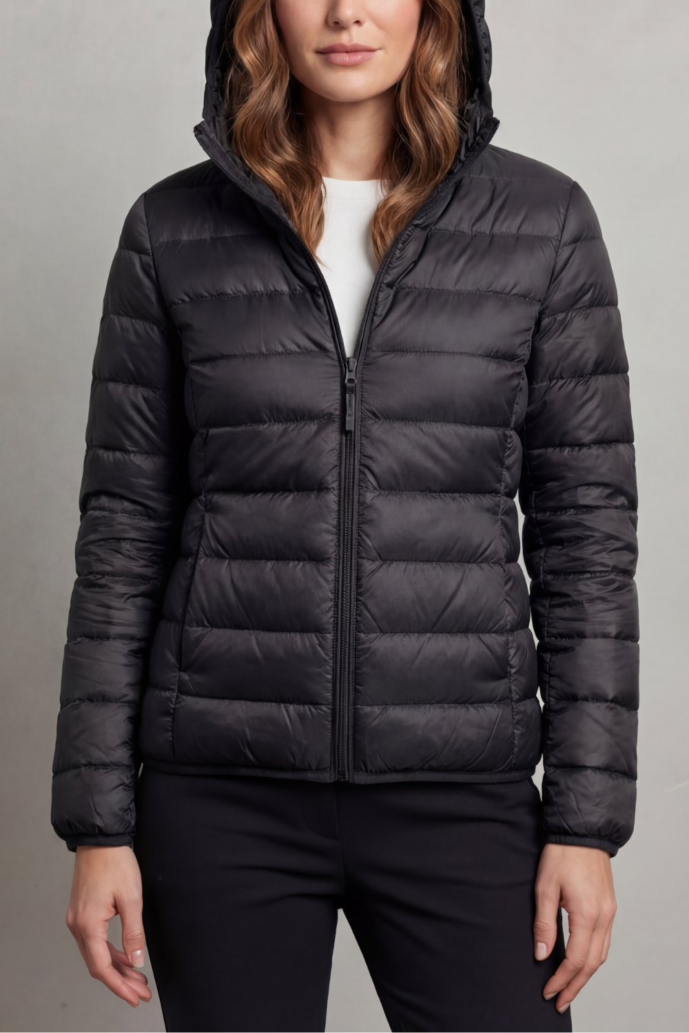 Montarello Women's Hooded Puffer Jacket – Lightweight & Packable