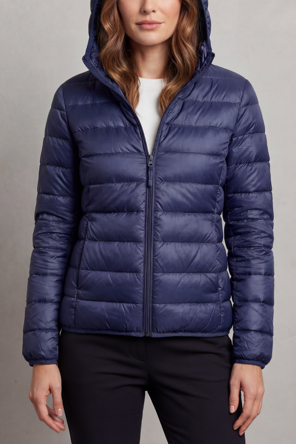 Montarello Women's Hooded Puffer Jacket – Lightweight & Packable