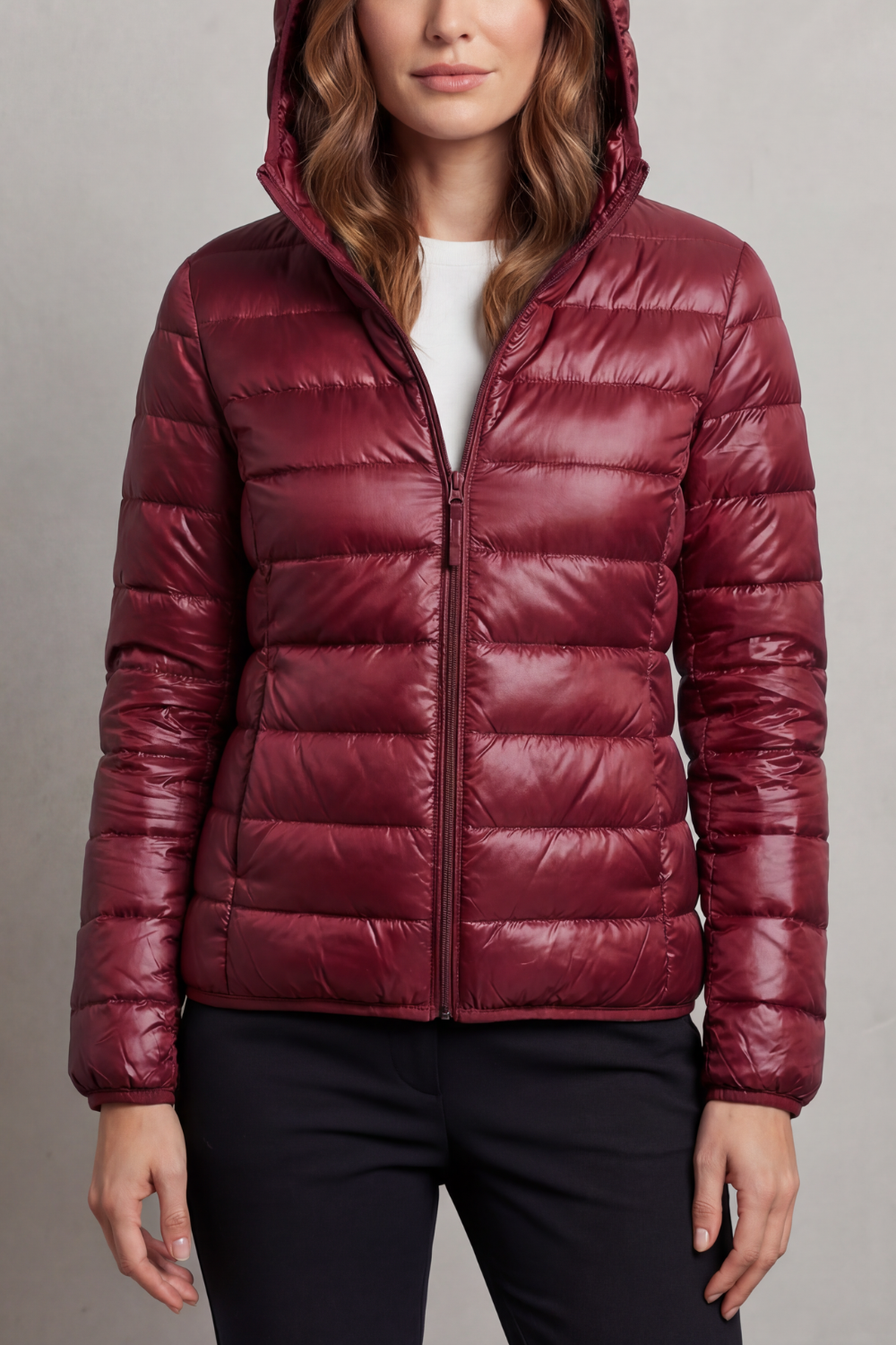 Montarello Women's Hooded Puffer Jacket – Lightweight & Packable