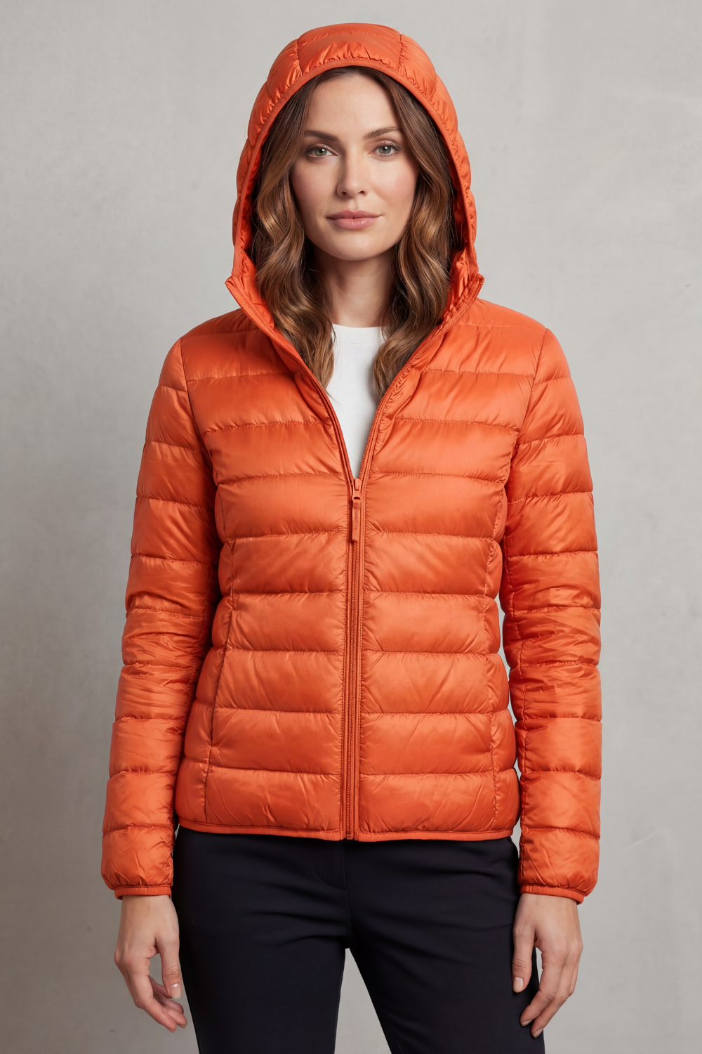 Montarello Women's Hooded Puffer Jacket – Lightweight & Packable