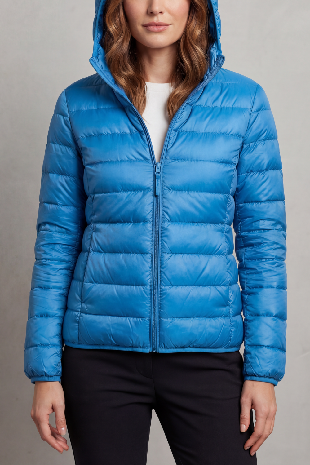 Montarello Women's Hooded Puffer Jacket – Lightweight & Packable