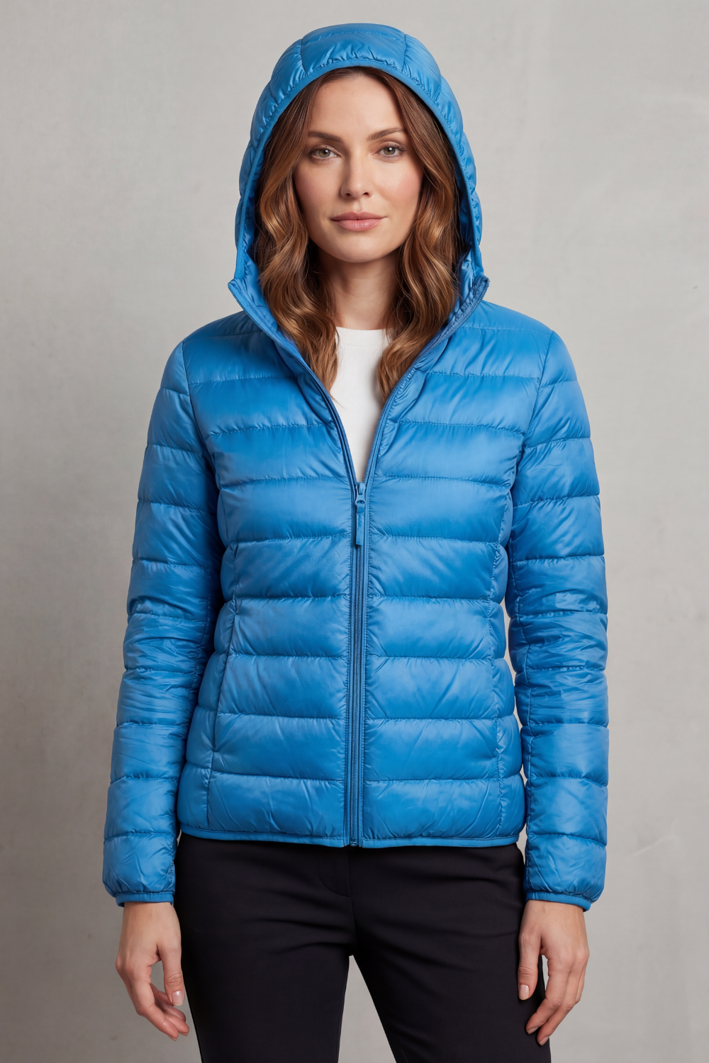 Montarello Women's Hooded Puffer Jacket – Lightweight & Packable