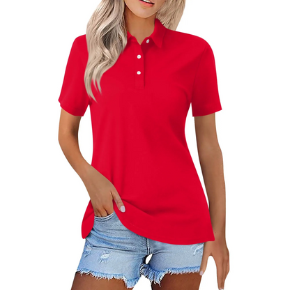 Montarello Women's Classic Polo Shirt Short Sleeve