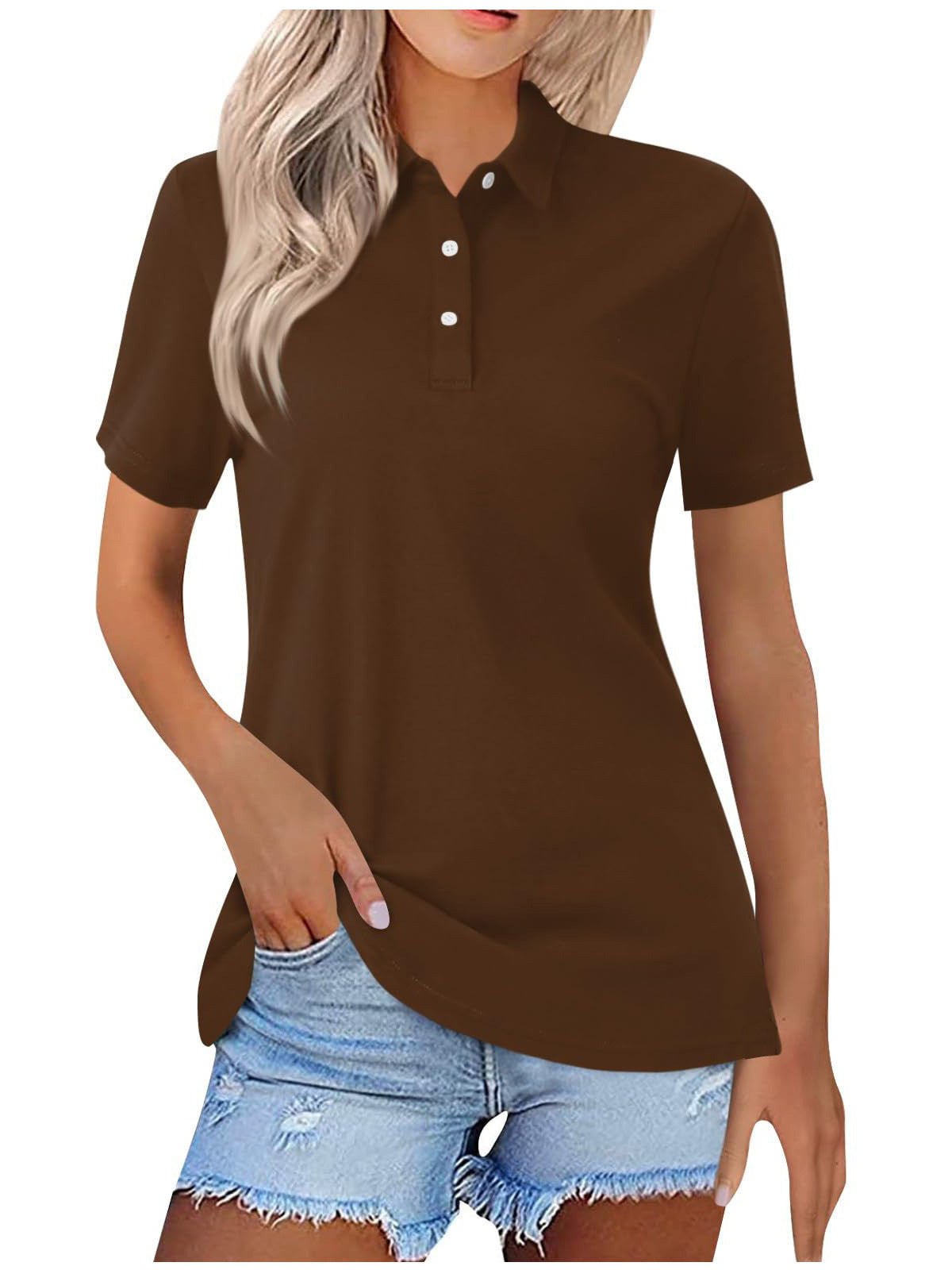 Montarello Women's Classic Polo Shirt Short Sleeve