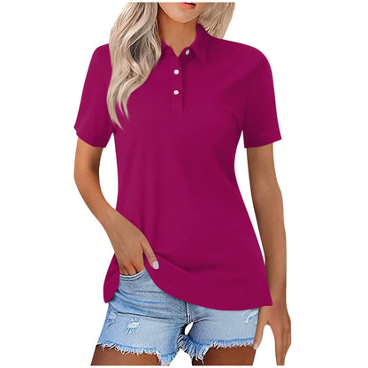 Montarello Women's Classic Polo Shirt Short Sleeve