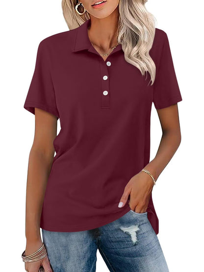 Montarello Women's Classic Polo Shirt Short Sleeve