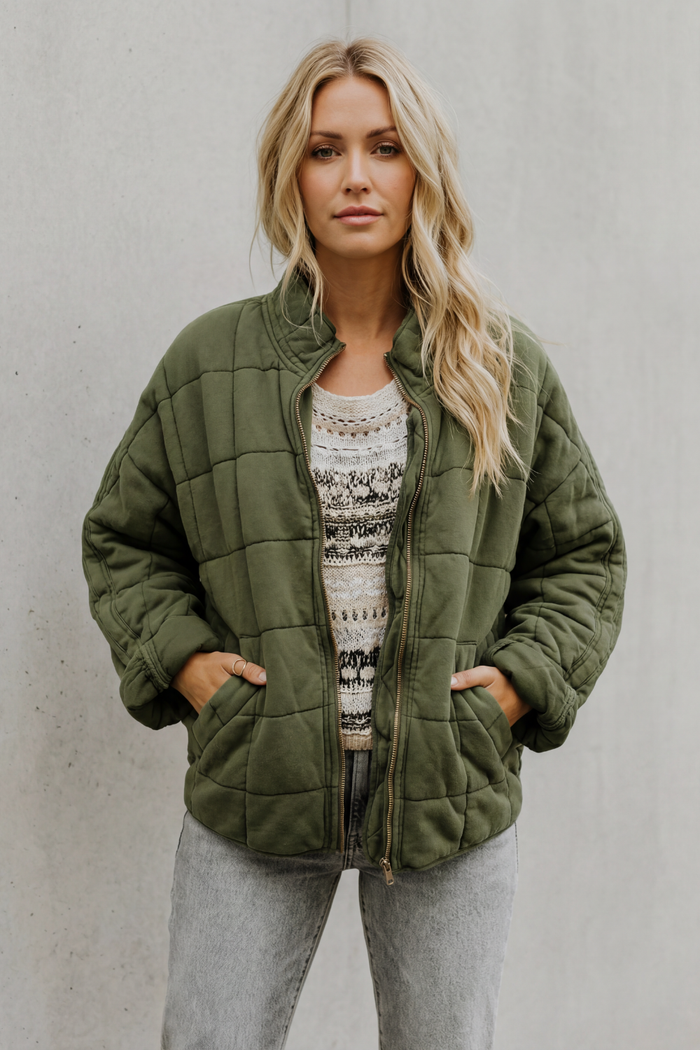 Montarello Women's Quilted Jacket with High Collar