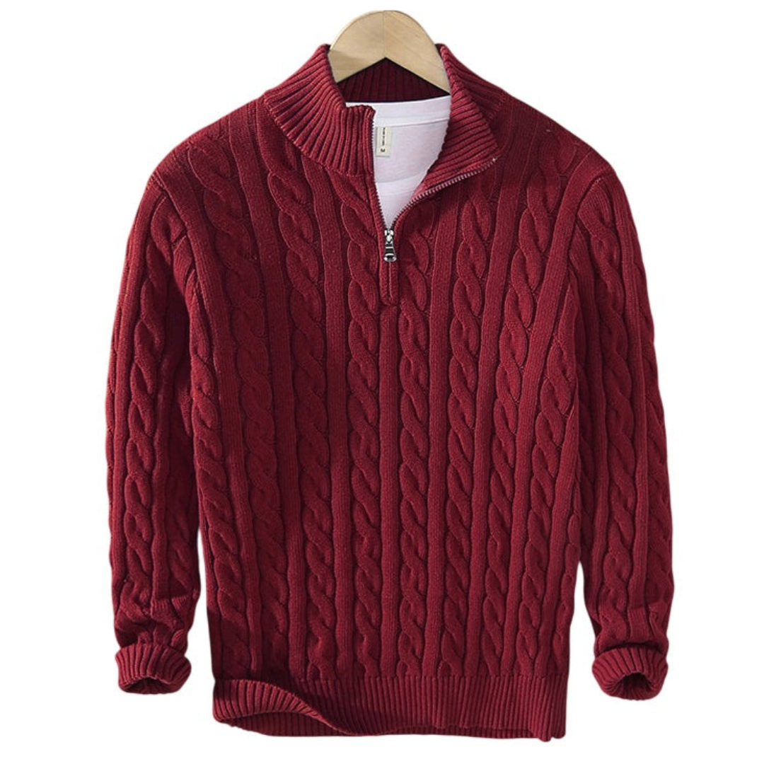 Montarello Soft Half-Zip Knit Sweater
