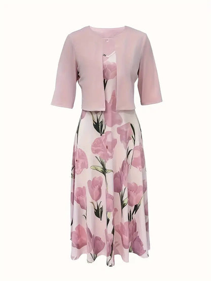 Montarello Women's Floral Maxi Dress & Jacket Co-Ord Set