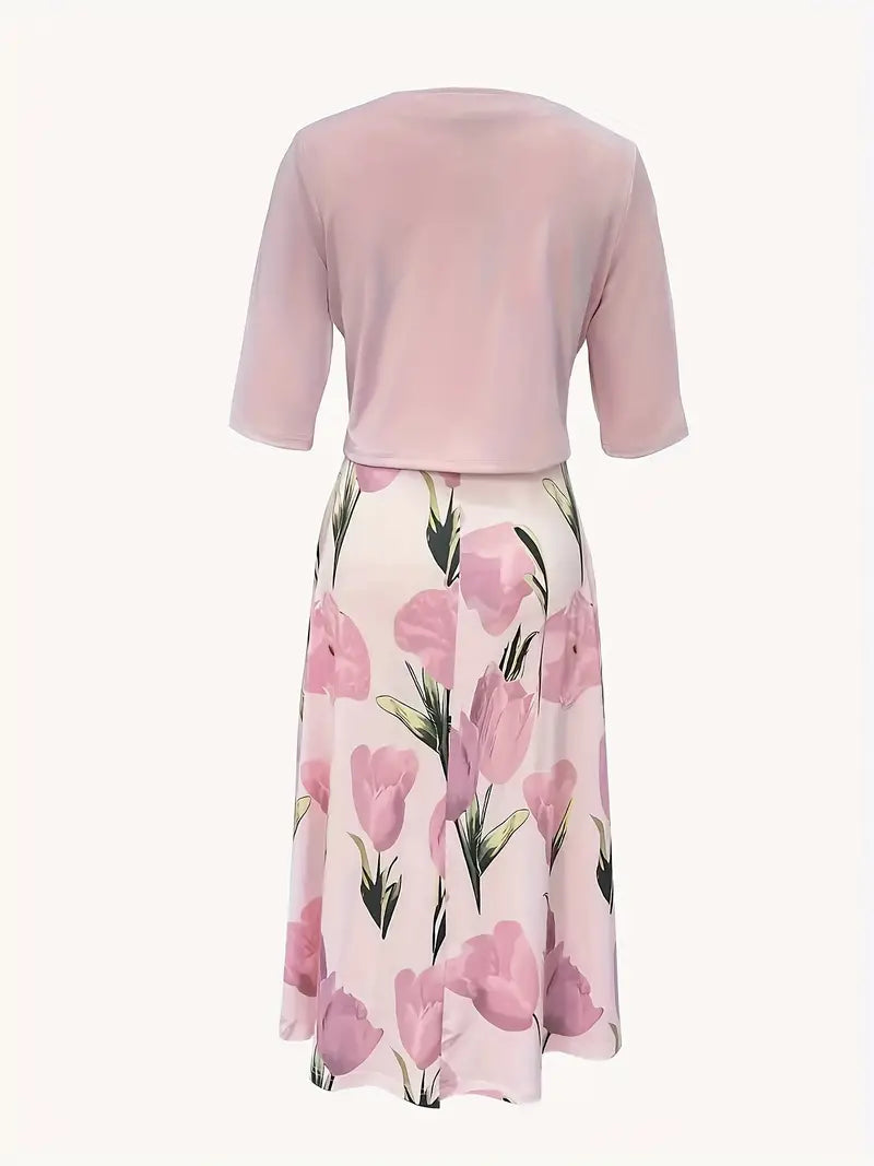 Montarello Women's Floral Maxi Dress & Jacket Co-Ord Set