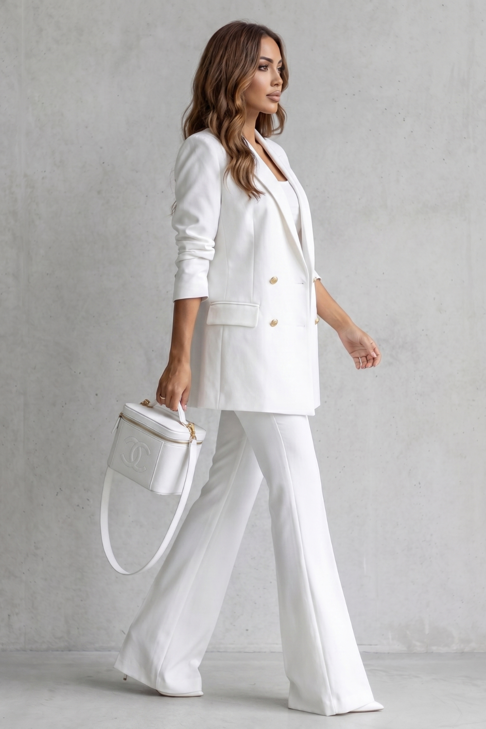 Montarello Women's Tailored Blazer Trouser Suit Set