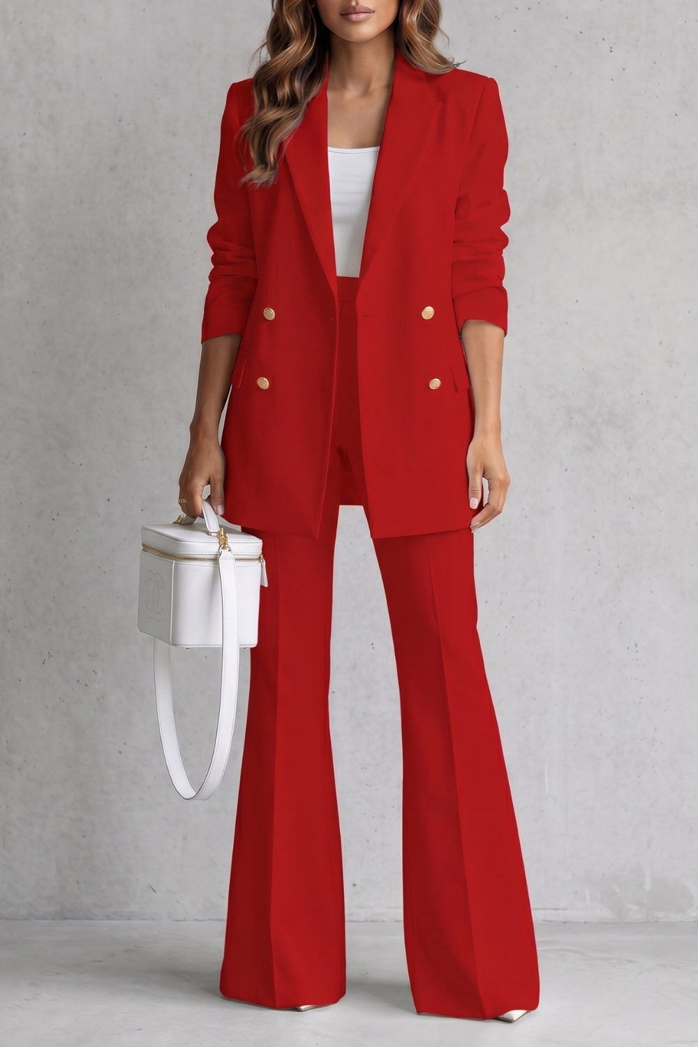Montarello Women's Tailored Blazer Trouser Suit Set