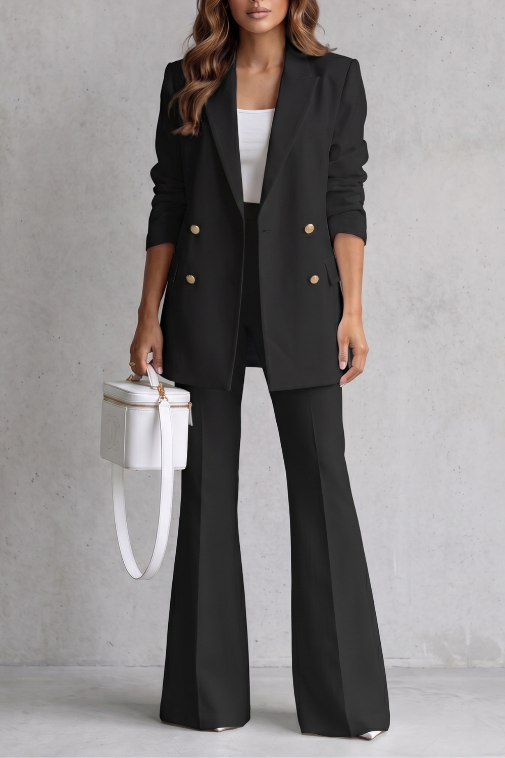 Montarello Women's Tailored Blazer Trouser Suit Set