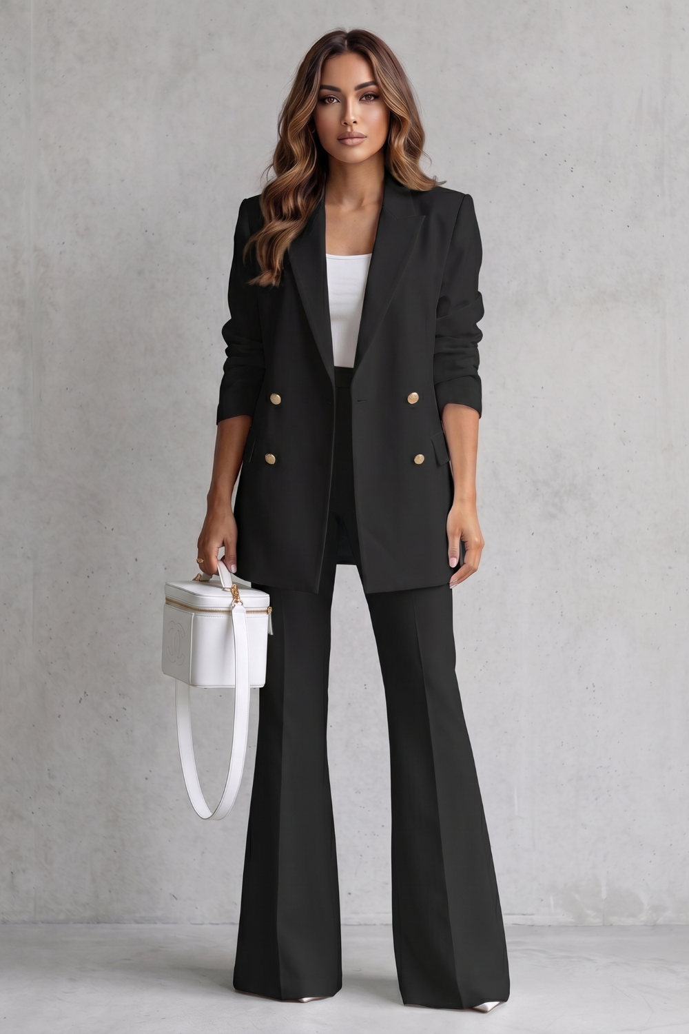 Montarello Women's Tailored Blazer Trouser Suit Set