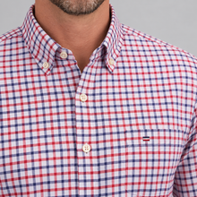 Montarello Men's Oxford Cotton Short-Sleeve Summer Shirt