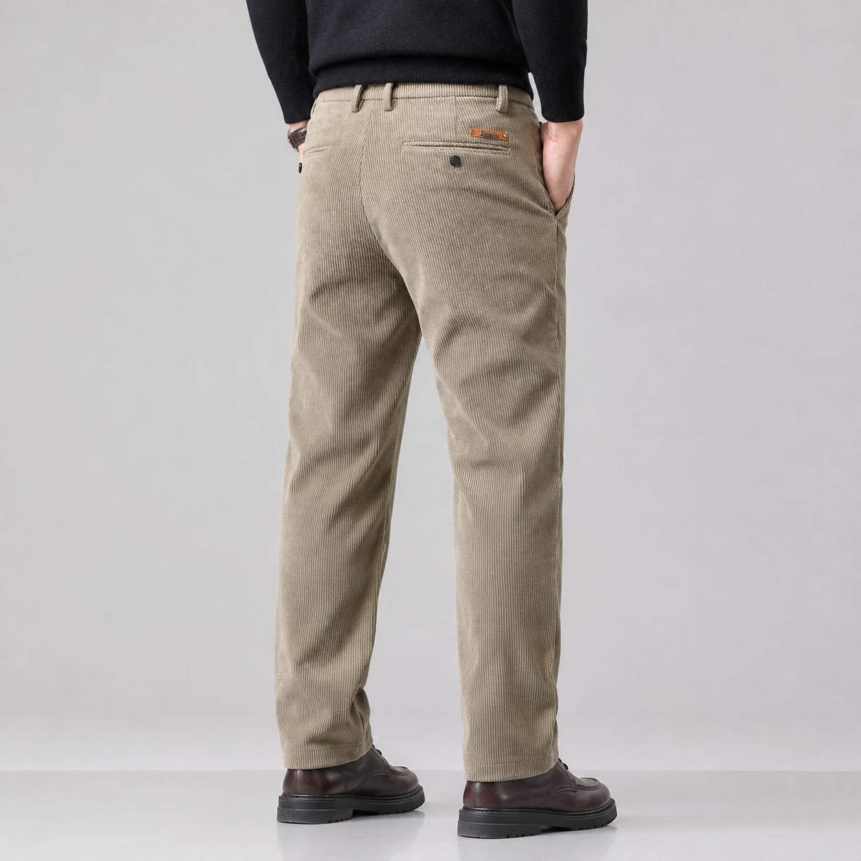 Montarello Men's Corduroy Trousers Fleece Lined