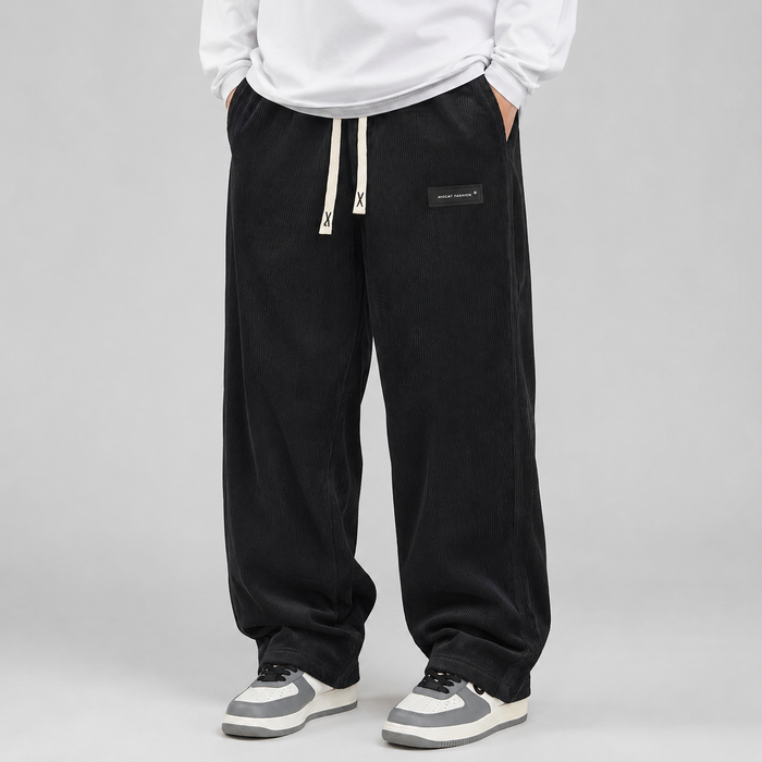 Montarello Men's Corduroy Trousers Wide Leg