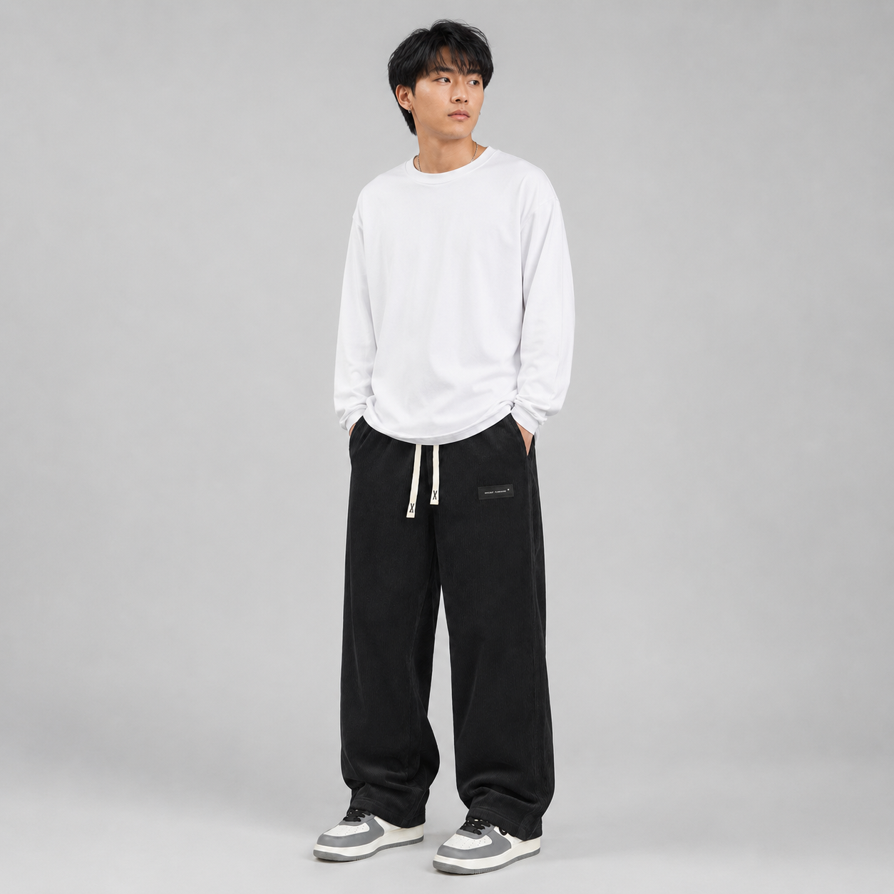 Montarello Men's Corduroy Trousers Wide Leg