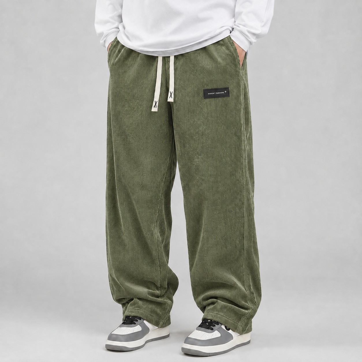Montarello Men's Corduroy Trousers Wide Leg